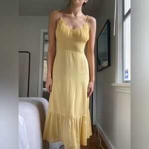 Reformation Yellow Dress